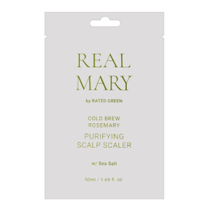 Очищаюча маска для шкіри голови з морською сіллю RATED GREEN Real Mary Cold Brewed Rosemary Purifyng Scalp Scaler 